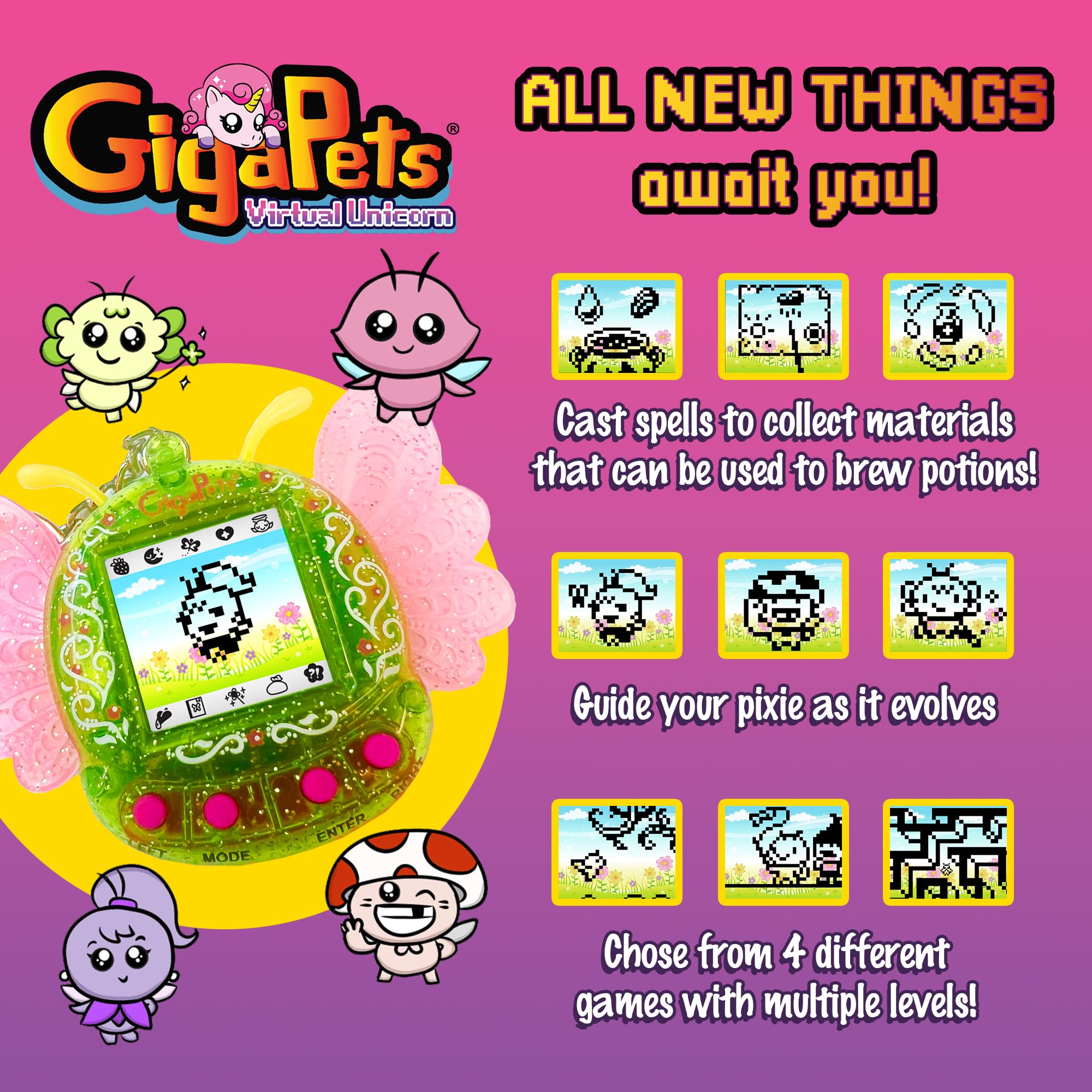 Top Secret Toys Giga Pets introduce magic with weather spells and potion crafting