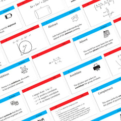 TOP STUDENTS SAT math cards present essential formulas for quick problem solving
