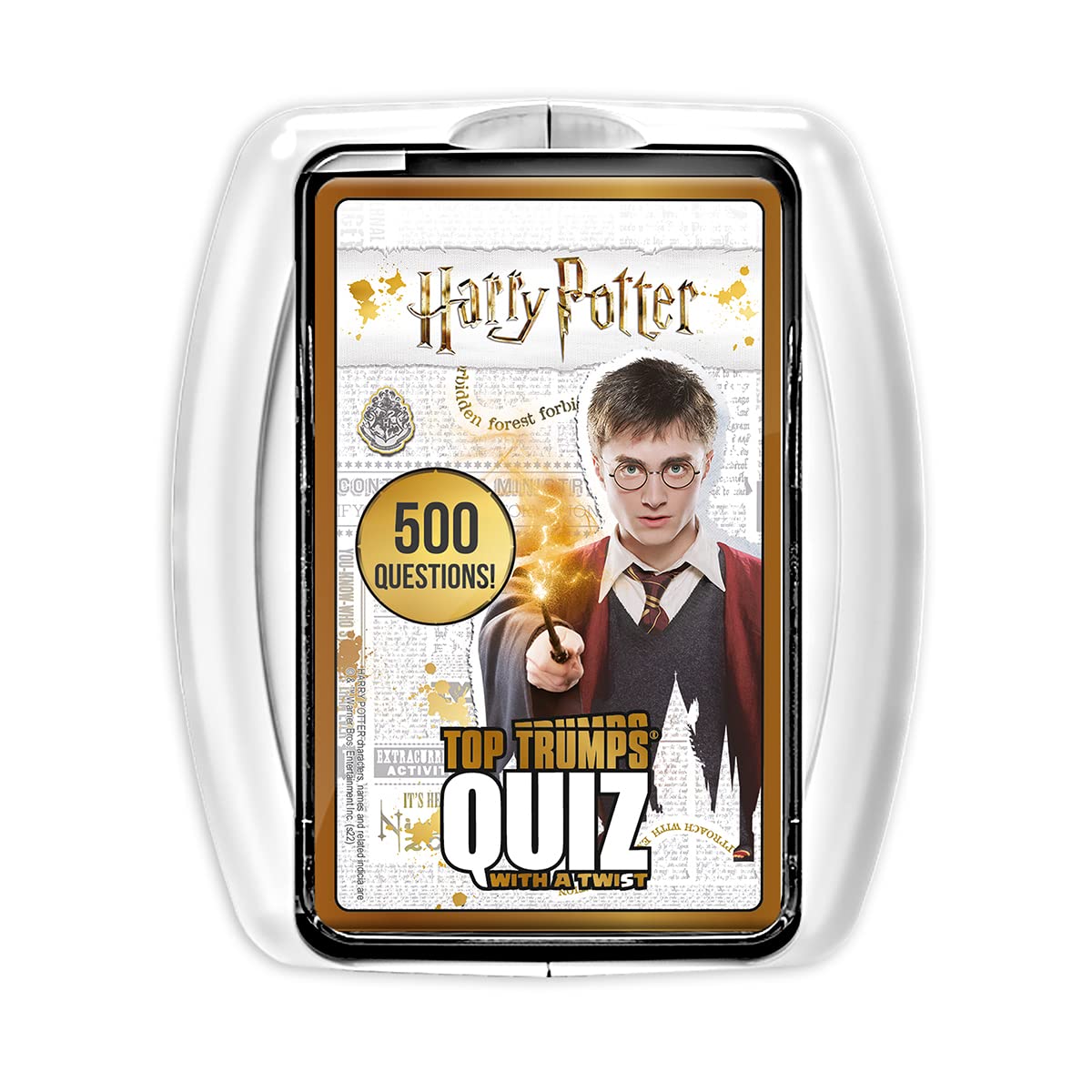 Top Trumps Harry Potter quiz cards focusing on spells for family learning and fun