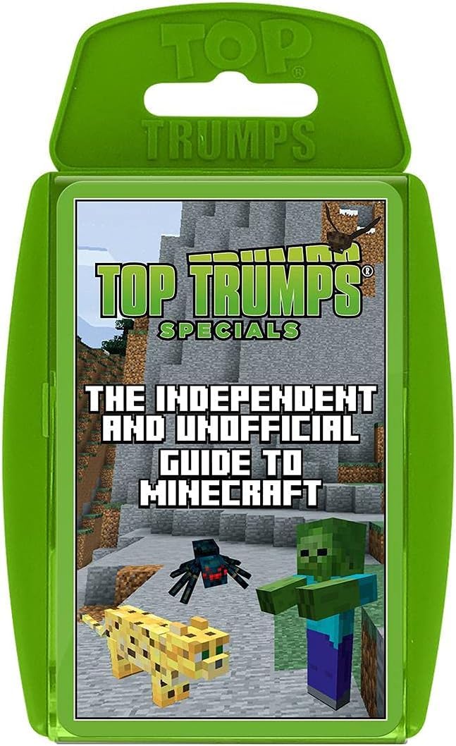 Top Trumps Minecraft card game pack for family fun and quick strategic rounds.