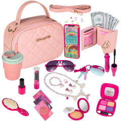 TopBeths Play Purse pink handbag supports imaginative play and easy kid-friendly organization.