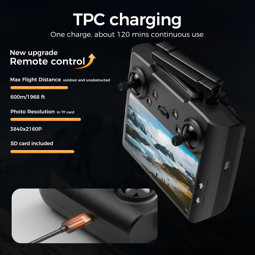 TOPBLASTERBOX GPS follow me mode tracks you for hands free filming.