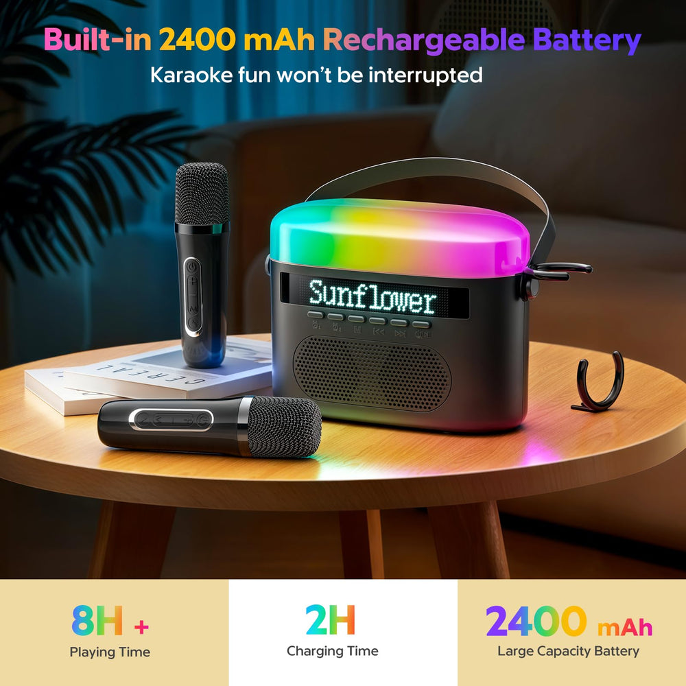 TOPCHOICE portable karaoke for outdoor use and travel