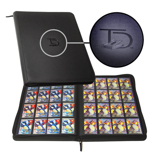TopDeck 1000 Card Binder front cover in black, stylish and durable.