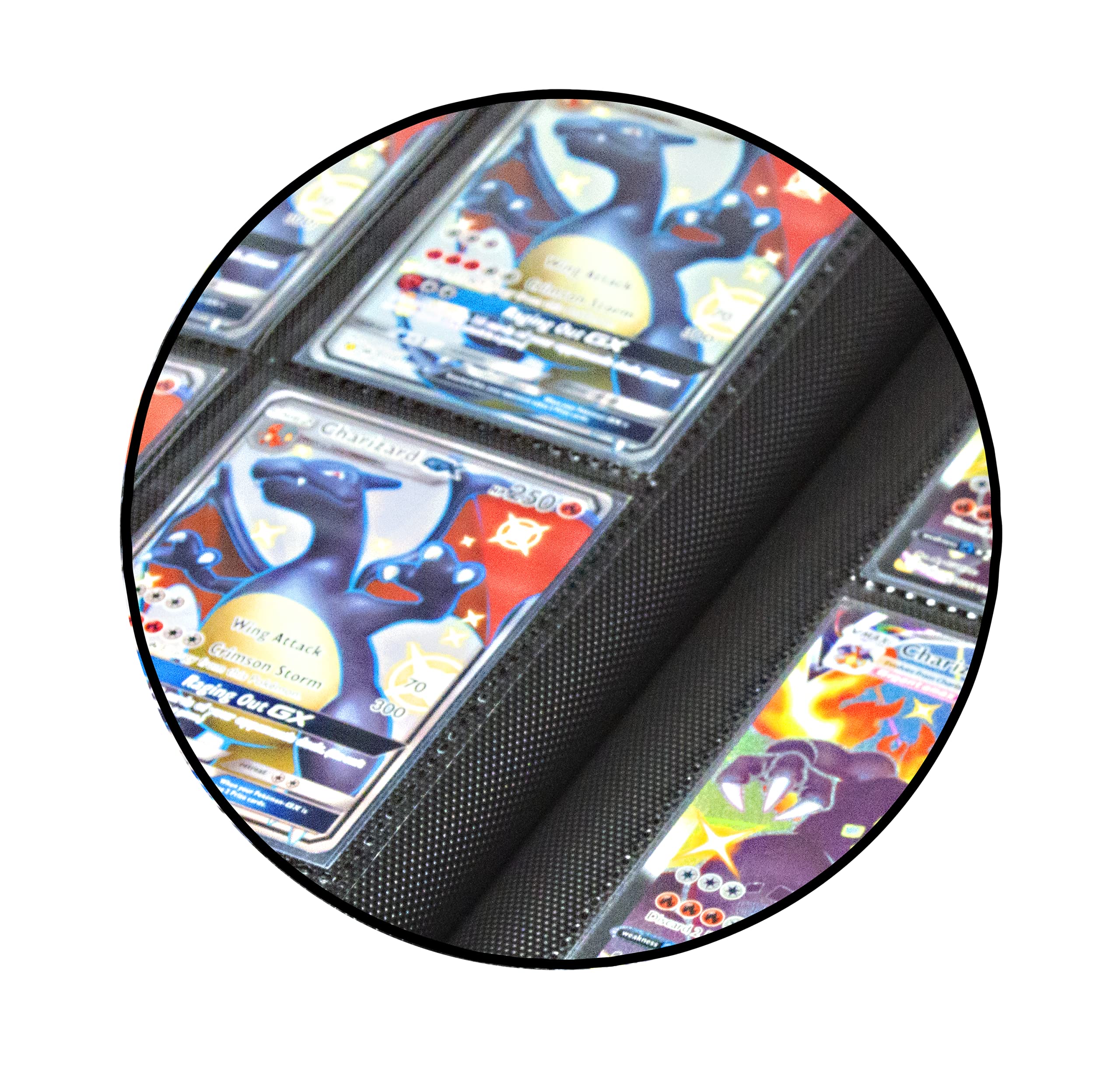 TopDeck binder side-loading pocket design keeps cards secure.