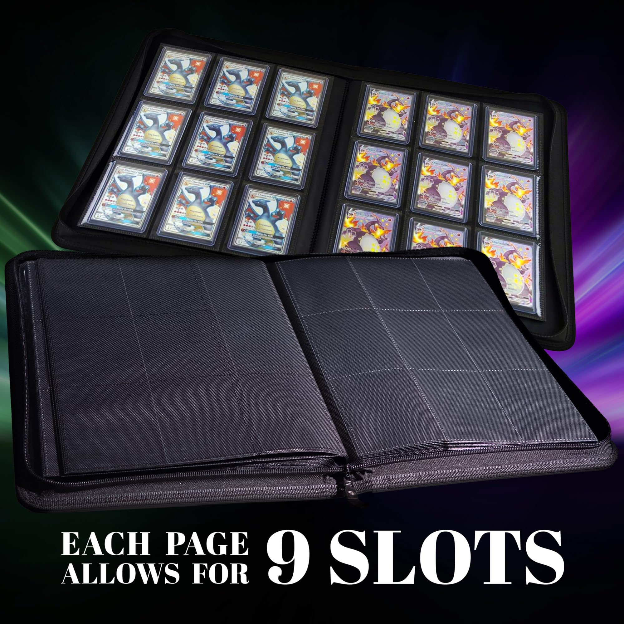 TopDeck 200 TopLoader Binder archival-safe non-PVC sleeves protect card clarity.