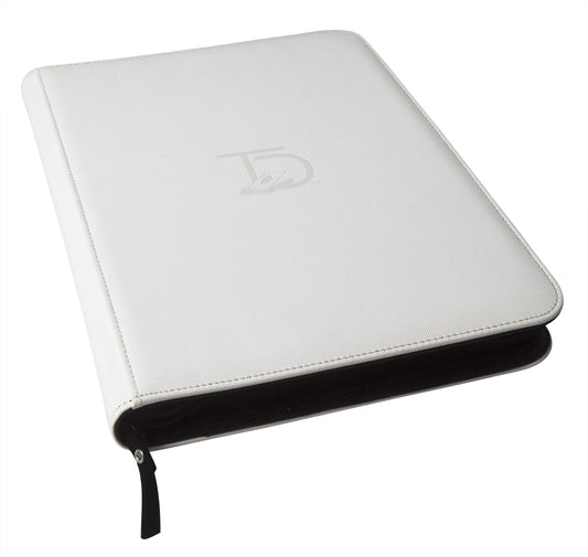 TopDeck 500 Card Ringless Zip Binder Pro open spine for easy access