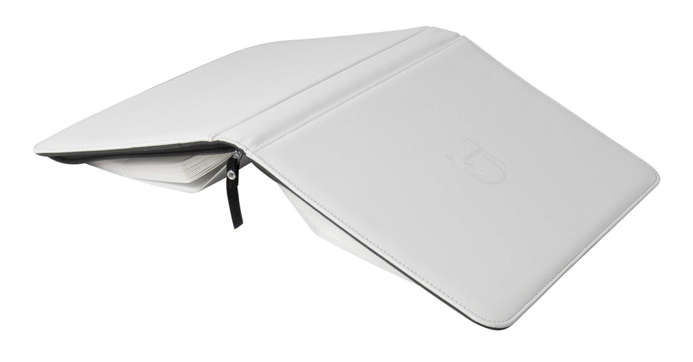 TopDeck 500 Card Ringless Zip Binder Pro side-load sleeves in use
