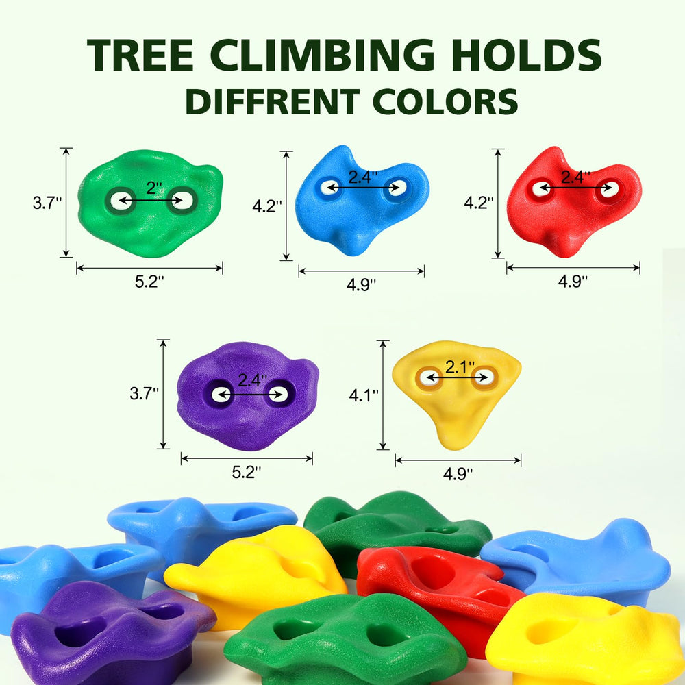 TOPNEW colorful climbing rocks offer vibrant options for kids’ active play and routes.