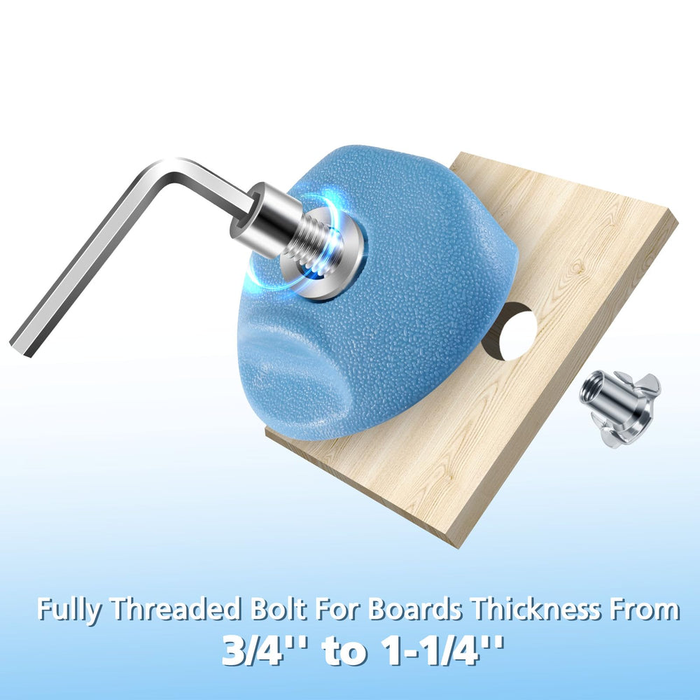 TOPNEW easy mounting on plywood up to 1-1/4 inch thick for quick setup.