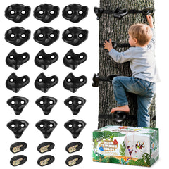 TOPNEW Ninja tree climbing holds kit ready for backyard adventures and family play.