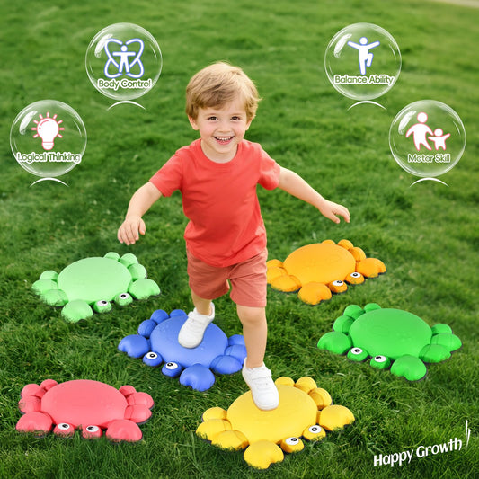TOPNEW Non-slip stepping stones keep kids steady on any floor during active play