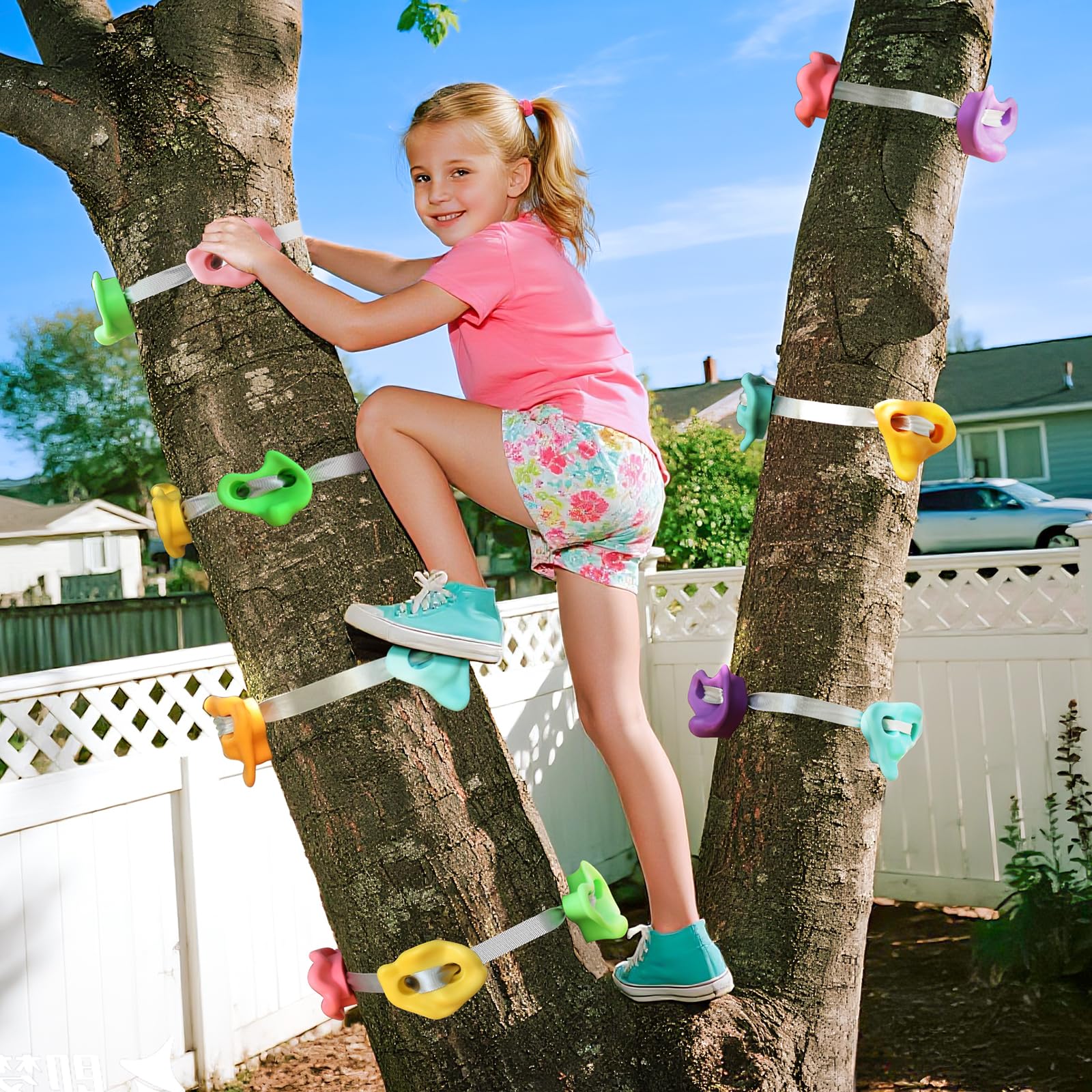 TOPNEW tool-free installation around a tree for fast setup