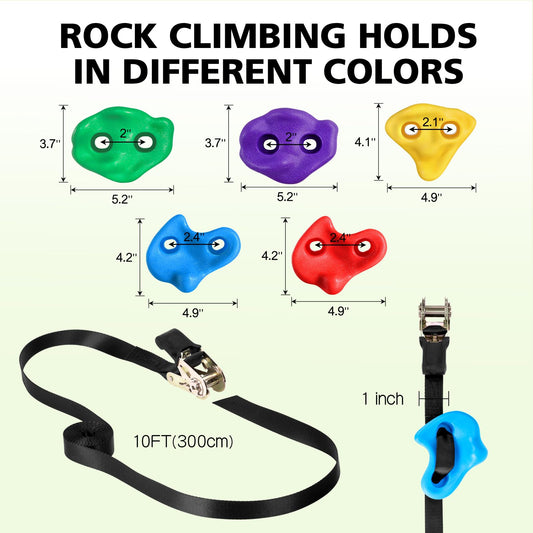 TOPNEW tree climbing holds mounted on a tree demonstrating stability for active play