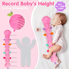 Topsochir caterpillar teething fabric provides safe chew textures during early development.