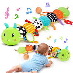 Topsochir Caterpillar toy with musical features engages babies and soothes playful moments.