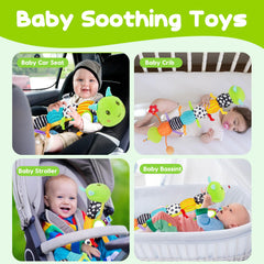 Topsochir crinkle pages toy provides tactile variety and soothing sounds.