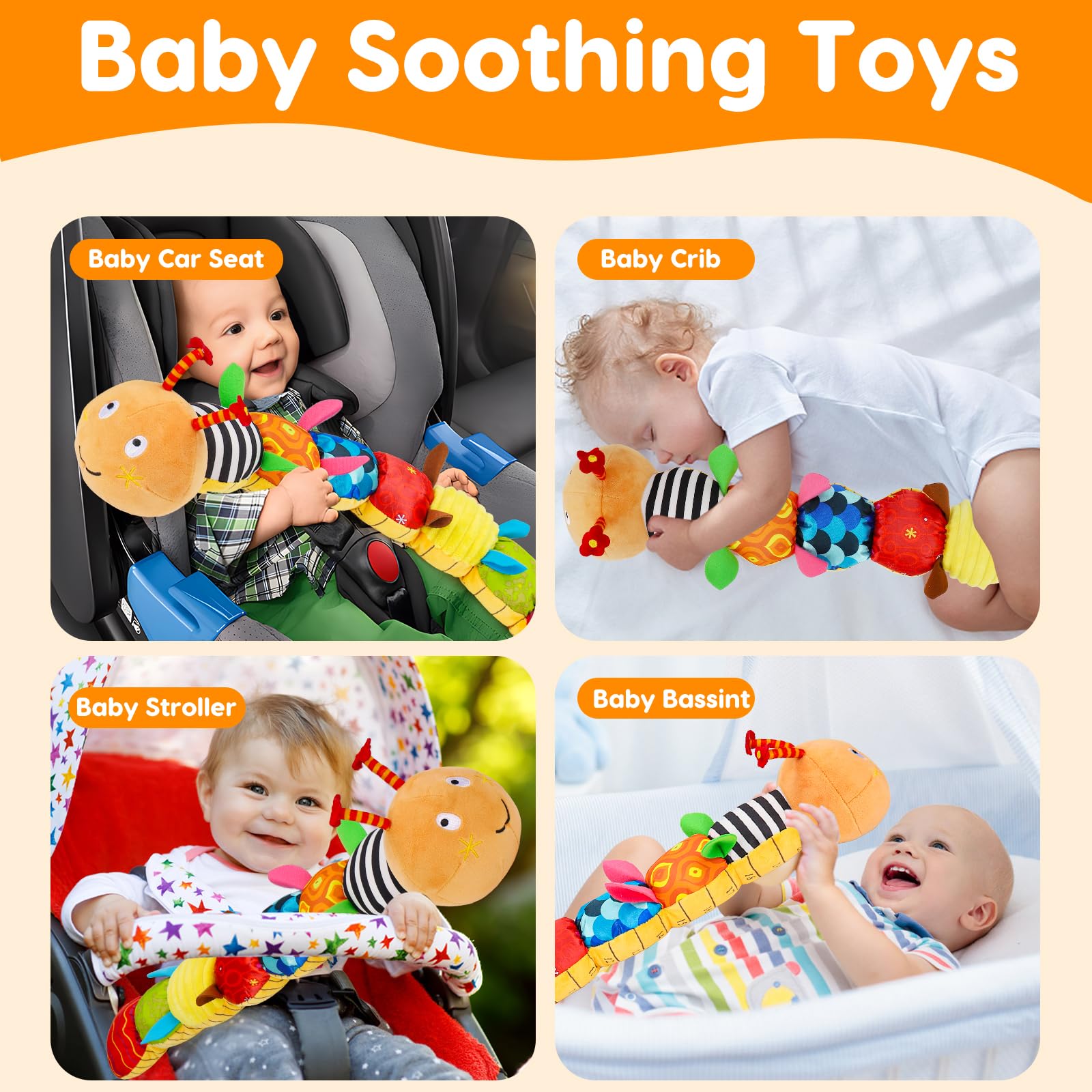 Topsochir orange caterpillar gift set for new parents