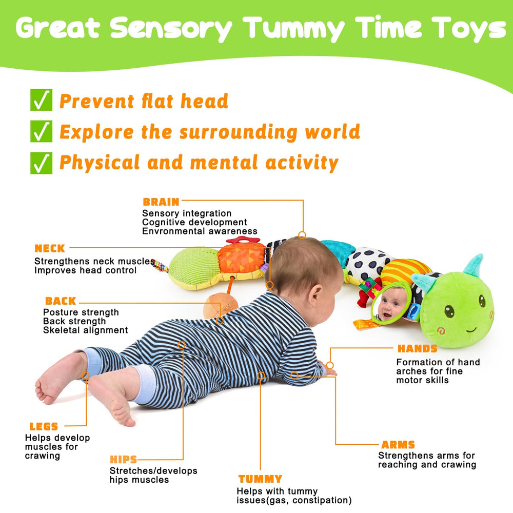 Topsochir soft plush rattle promotes grasping and auditory feedback.