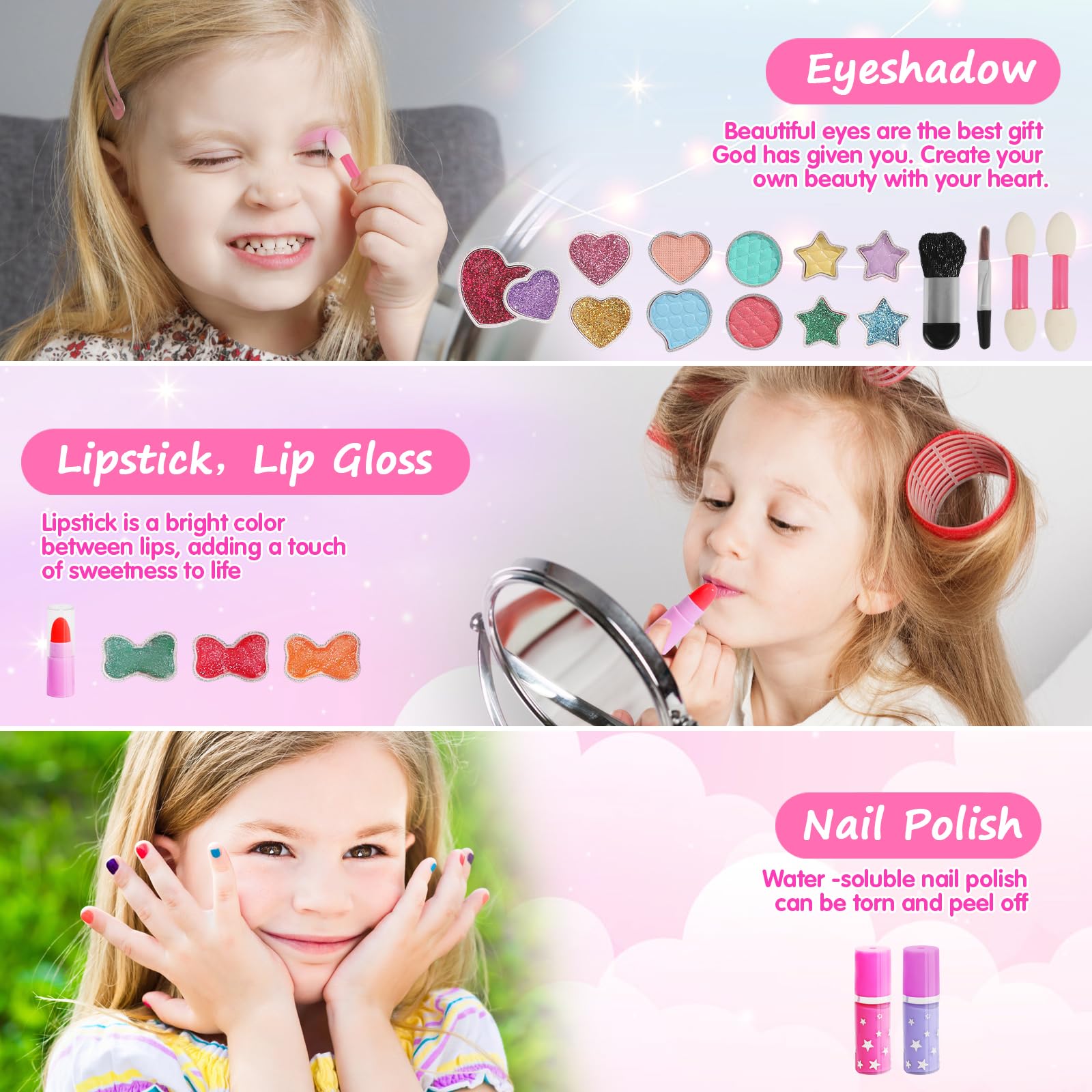 Topsolid Glitter Eyeshadow palette brings sparkle to dress-up adventures.