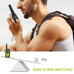 Topsung M880 walkie talkie side view highlighting lightweight form