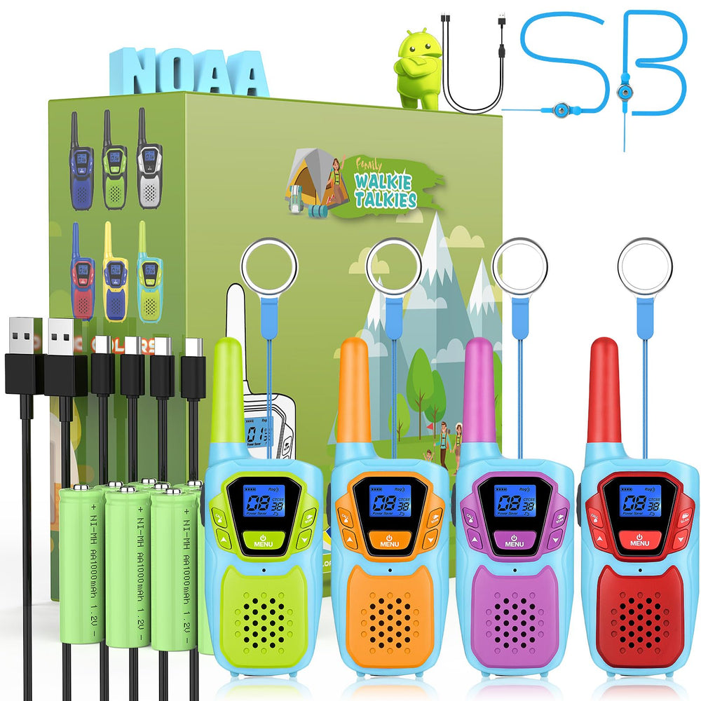 Topsung M920 family bonding walkie-talkie enabling simple group chats during outdoor adventures