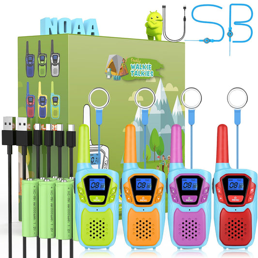 Topsung M920 family bonding walkie-talkie enabling simple group chats during outdoor adventures