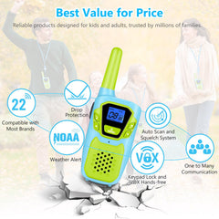 Topsung walkie talkies ivox hands-free mode, perfect for multitasking during activities.