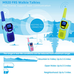 Topsung walkie talkies long-range display, helps you stay in touch on trails and camps.