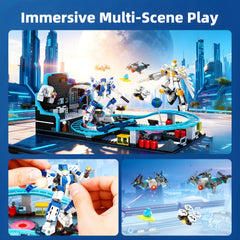 Modular build pieces enable endless scene variations and creativity