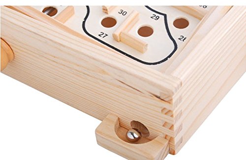 Topwon Wood Labyrinth Table Maze durable wood resists wear in busy homes.