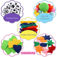 TopZea googly eyes bundle adds playful detail for safe, creative puppets.