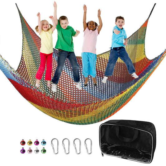 Toriexon climbing net 6.5x9.8 shows sturdy, kid-friendly playground gear.