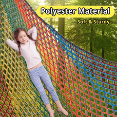 Toriexon soft material climbing net emphasizes comfortable footing for kids.