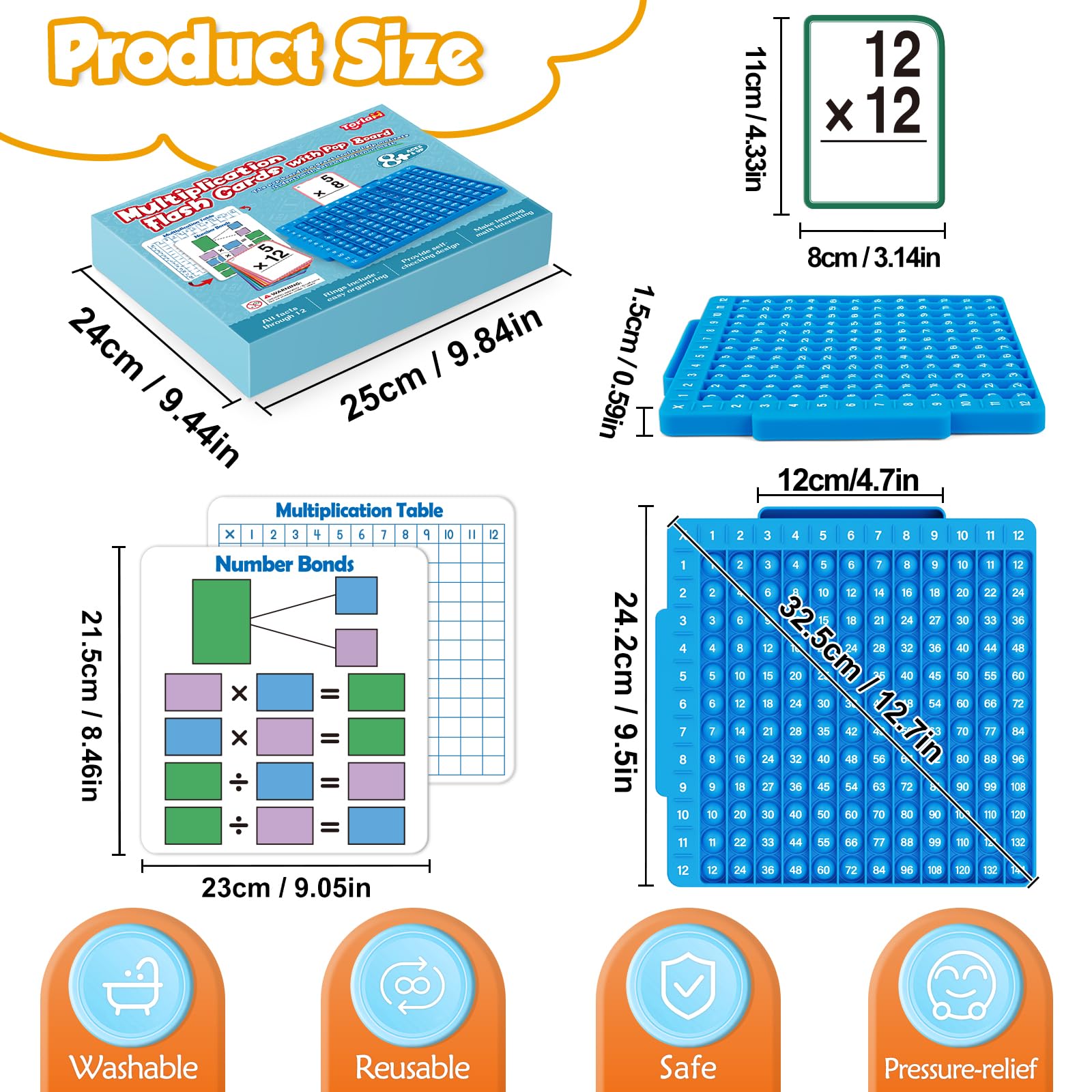 Torlam color-coded cards aid sorting and quick category recall.
