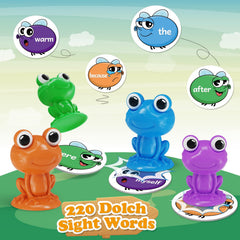 Torlam four frog toys with strong suction cups for easy card pickup.