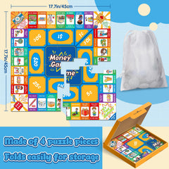 Torlam Money storage bag keeps game pieces organized for easy classroom use.