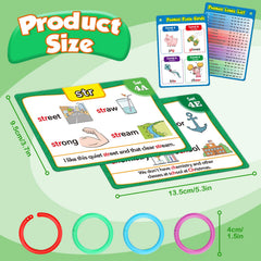 Torlam Phonics Flash Cards are ideal for homeschool and classroom activities.
