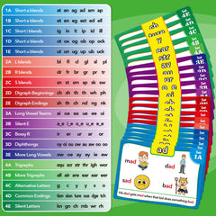 Torlam Phonics Flash Cards are laminated with rounded corners for durability.