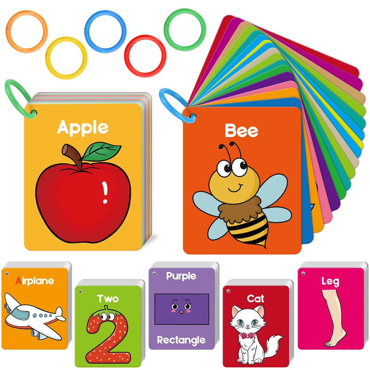 Torlam toddler flash cards – alphabet visuals to boost early literacy and word recognition.