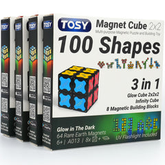 TOSY Magnet Cube 2x2 eight-block configuration for smooth rotations