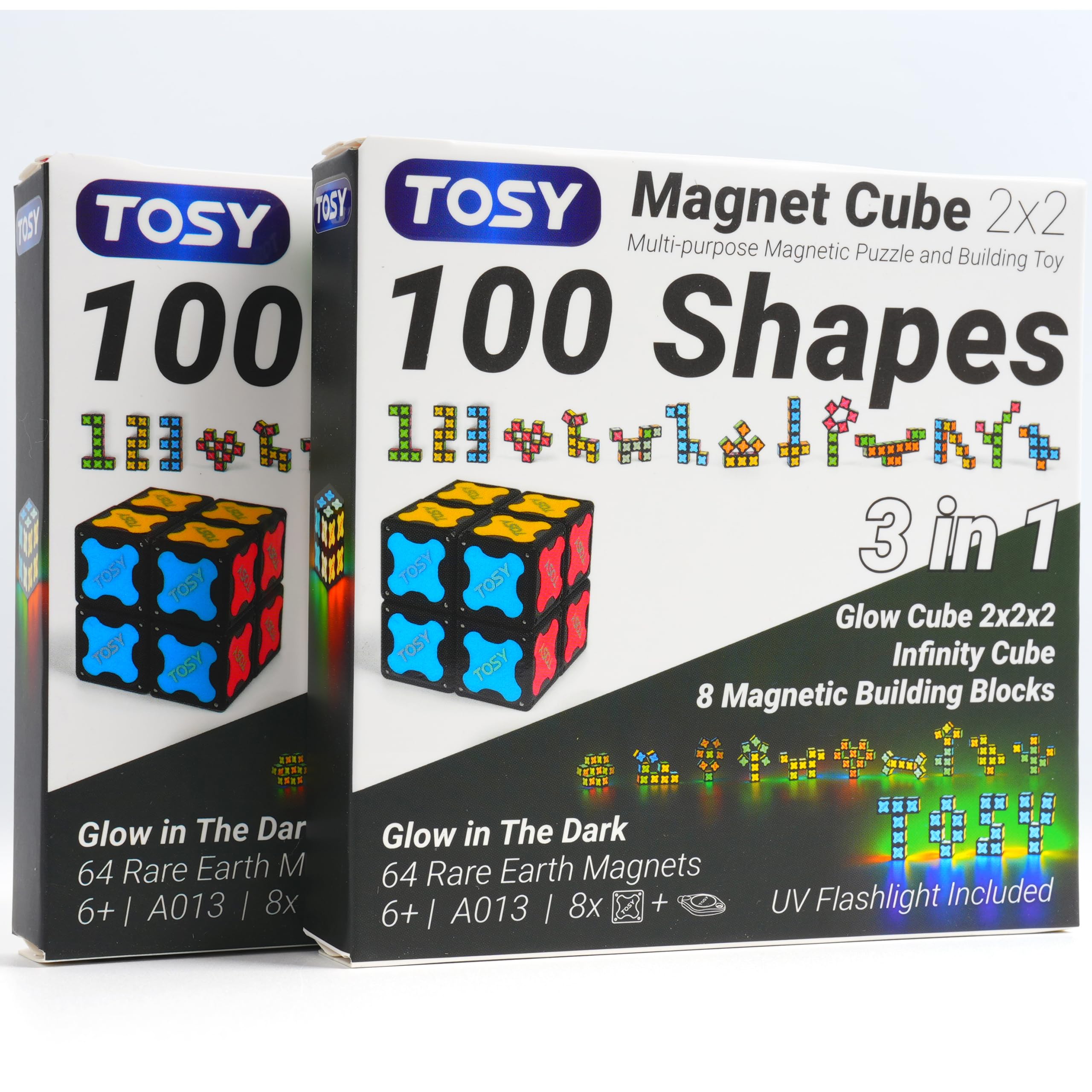 TOSY Magnet Cube 2x2 assembly close-up for hands-on puzzle exploration.