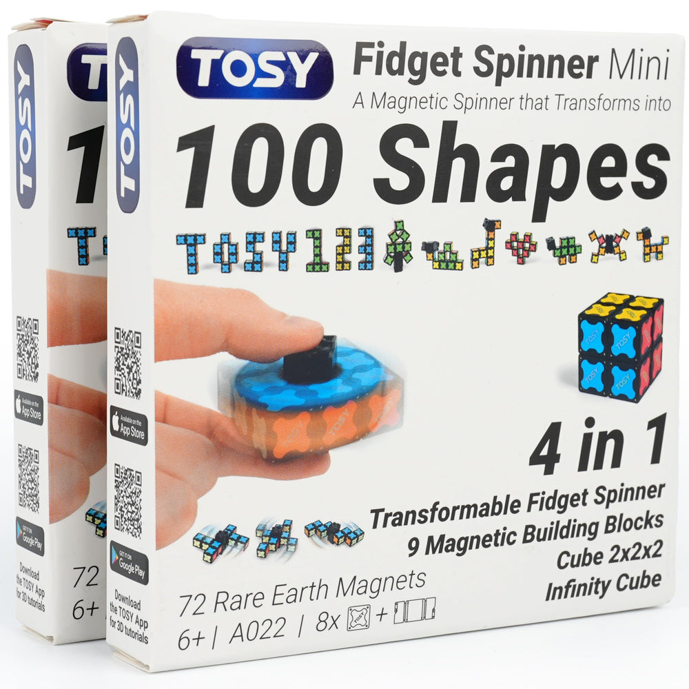 TOSY Magnet Fidget Spinner Mini blocks for versatile on-the-go play and focus.