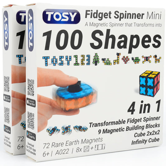 TOSY Magnet Fidget Spinner Mini blocks for versatile on-the-go play and focus.