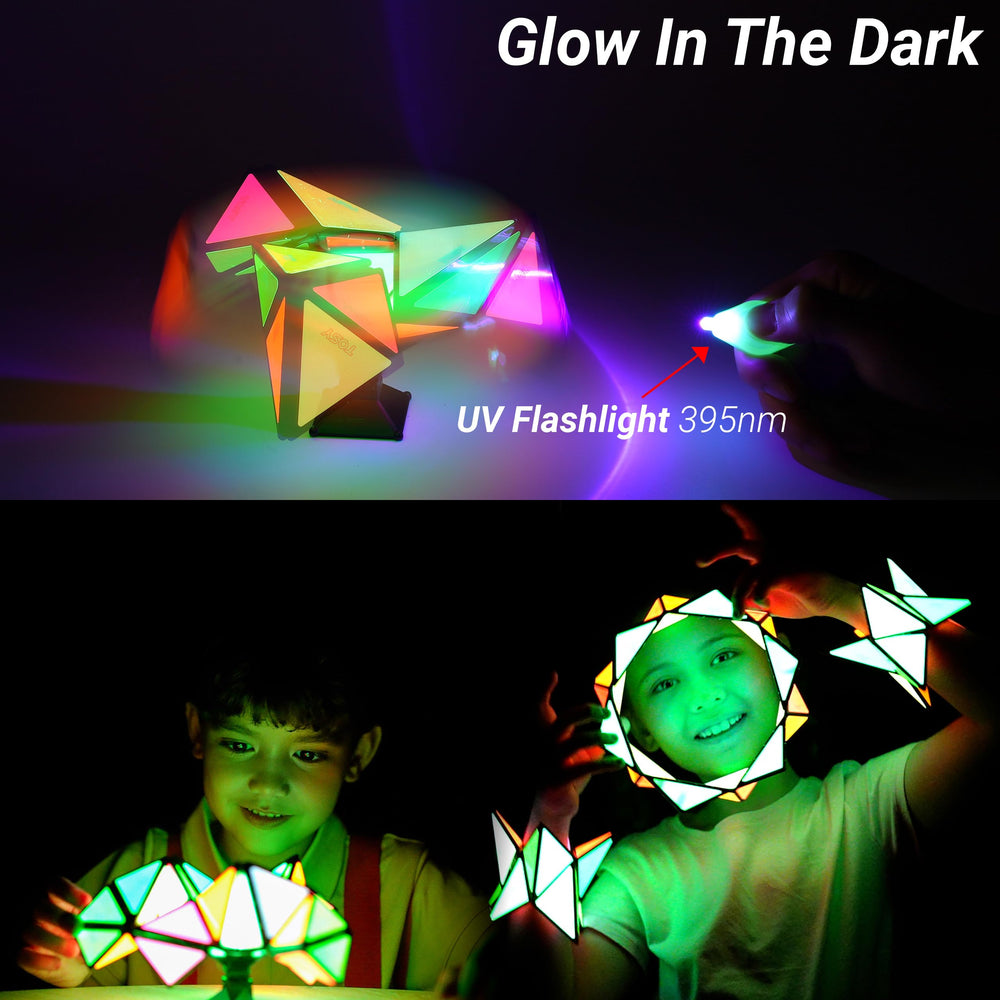 TOSY Magnet Pyramid Glow glow-in-the-dark features shine vividly.