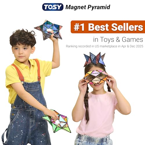 TOSY Magnet Pyramid with spinner attached for extra transformation options.