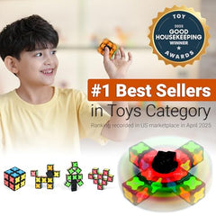 TOSY Magnet Spinner Mini 2x2x2 puzzle cube promotes problem solving.