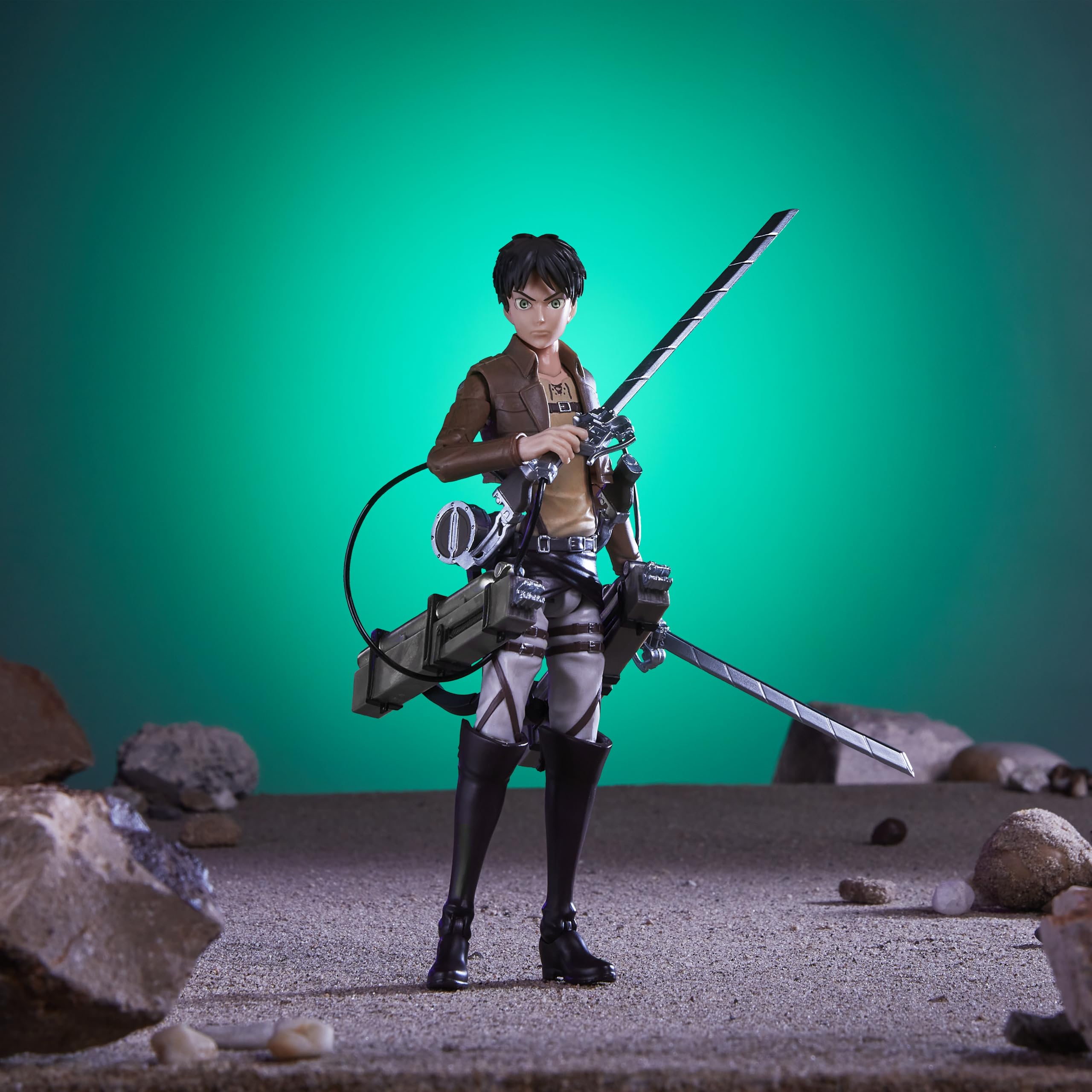 Total Anime Eren Jaeger articulation detail supports dynamic action.