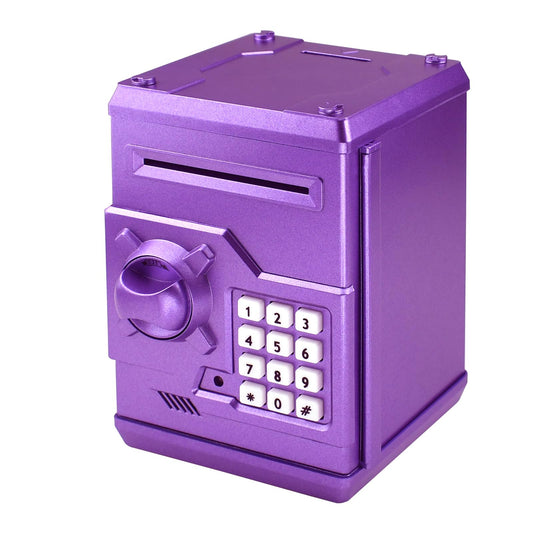 Totola Piggy Bank mini ATM front view demonstrates quick saving for kids.