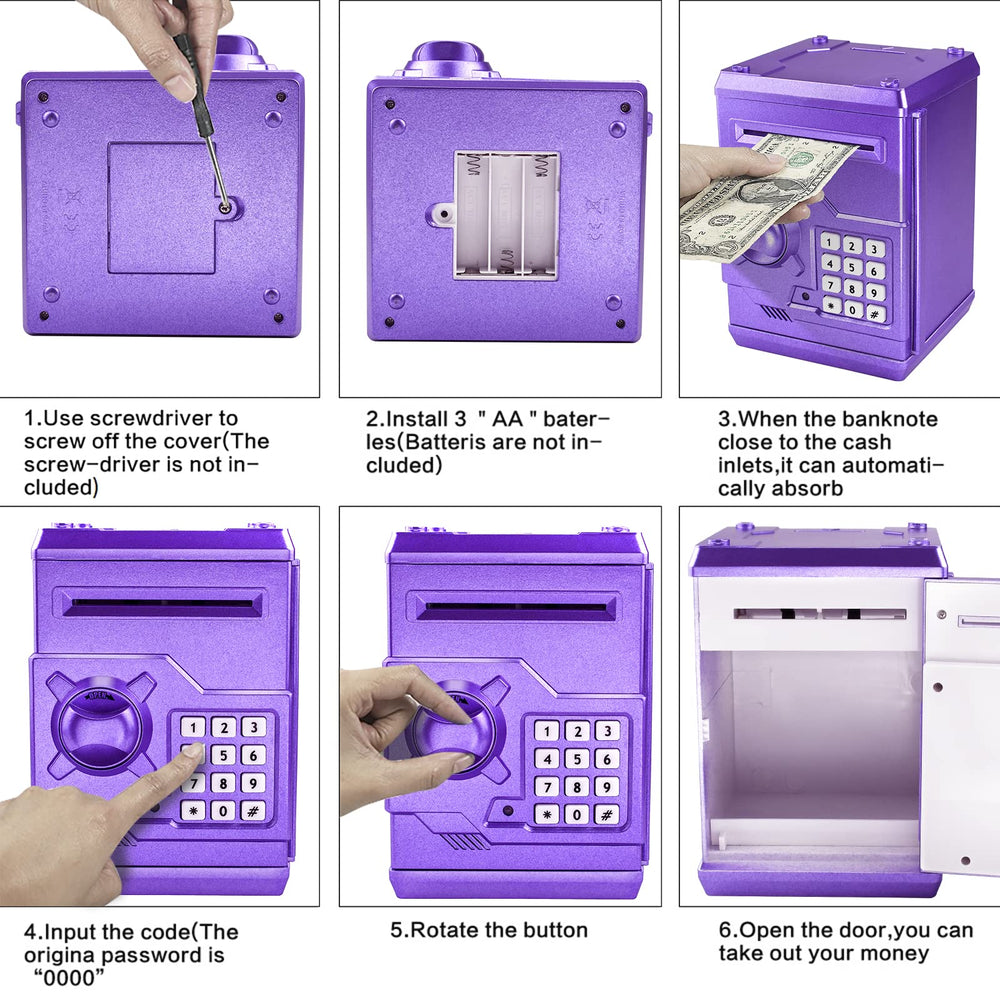 Totola Piggy Bank room-decor display adds playful organization to a kid's space.